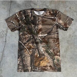 Russell outdoors clothing t-shirt short sleeve real tree camouflage print NWNT